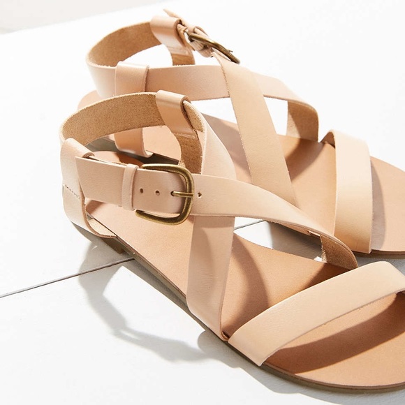Urban Outfitters Shoes - Urban Outfitters Madison Leather Sandal in Natural